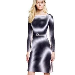 Tory Burch Callan Striped Long Sleeve Dress